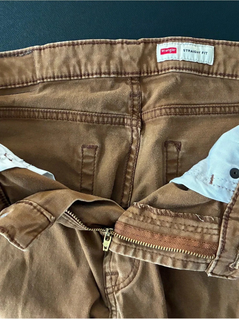 Wrangler Brown Straight Fit Jeans